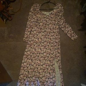 SHEIN floral midi dress size small